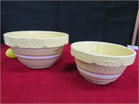2 Vintage RRP Pottery Bowls