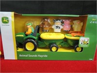 John Deere Animal Sounds Hayride Toy NIB