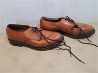 Allan Edmond Mens Tan Leather Shoes Size 7.5