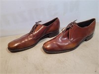 Grenson Means Brown Leather Dress Shoes Size 9.5