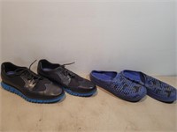 Cole Haan Mens Black/Blue Runners Size10 + Crocs