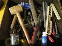 assorted garage tools misc