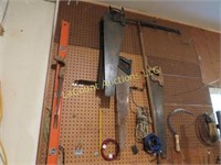 garage items saws level misc