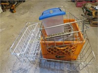 wire baskets plastic crate