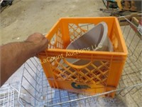 wire baskets plastic crate