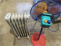 floor fan & electric heater