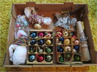 vintage Christmas ornaments garland beads