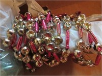 vintage Christmas ornaments garland beads