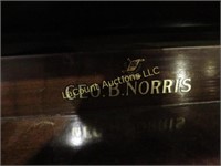 Geo B Norris player piano w rolls and bench workin