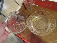assorted glassware candy dish bowls