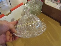 assorted glassware candy dish bowls vases