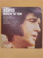 Rare Elvis Presley Rock N On  Lp 33 Record  TSP