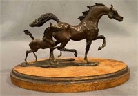 Anna Debska Bronze Horses Signed 15/25