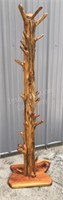 Cedar Log Coat Rack, 6’ Tall
