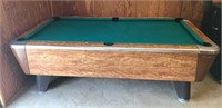 Valley Coin Op Slate Top Pool Table
52” wide by