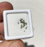 1/4 Carat Of Green Diamond Stones