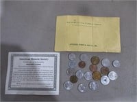 19 Coins from 19 Different Countries