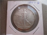 1937-D Walking Liberty Half Dollar