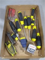 Screwdrivers, Tape Measure, Easy Outs