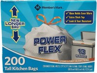 200x Member's Mark 13 gallon Tall Kitchen Bags