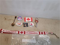 Canada-Antique Spoon, Pin, Keychain +