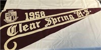Pennant 1958 Clear Springs H.S.