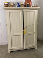 Modern country style office desk with barn doors