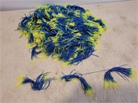NEW Blue & Yellow Lure Ribbons #Large Amount