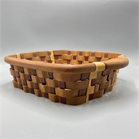 Signed/ Numbered Handmade Wood Basket