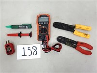 Multimeter, Voltage Detector, Wire Strippers, Etc.