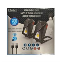 Infinity X1 700LM Rechargeable Work Lights with Bl