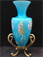 Signed LE Fenton Landmark Collection Hand Painted