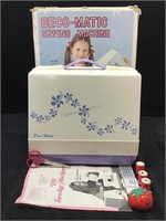 Deco-Matic Childs Toy Sewing Machine by Sears &