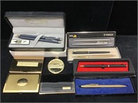 Vintage Pen/Pencils and Business Card Holders