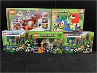 Lego Minecraft Building Sets. All Open Boxes,