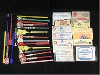 Vintage Las Vegas Casino Swizzle Sticks and