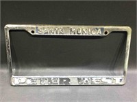 Peter West Santa Monica License Plate Frame.