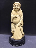 Vintage French Ivory Japanese Figure. 8in H
