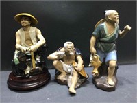 Chinese Ceramic Glazed Mudmen Figures