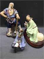 Chinese Ceramic Glazed Mudmen Figures