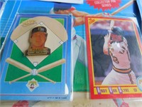 ACE, MVP baseball cards with pins