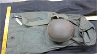Military Bag and Helmet