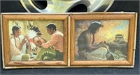 Vtg. Native American Print