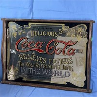 Coca Cola mirror serving tray