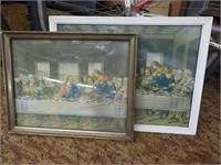 2 Early Last Supper Prints 15 & 17"