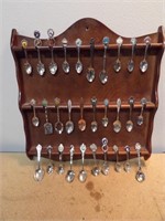 Spoon Rack with 30 Spoons