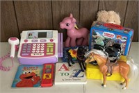 Vtg. toy lot- my little pony, barbie, etc.