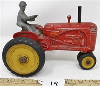 Massey Harris tractor with man