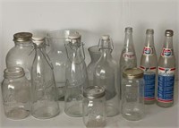 vtg. bottles&jars lot-STL Blues