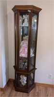 Curio Cabinet with Glass Shelves ONLY NO CONTENTS